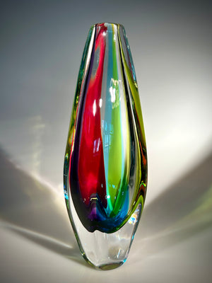 Rainbow Jewel Vase