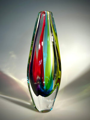 Rainbow Jewel Vase