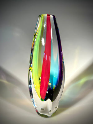 Rainbow Jewel Vase