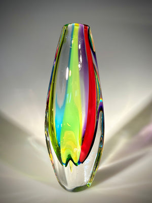 Rainbow Jewel Vase