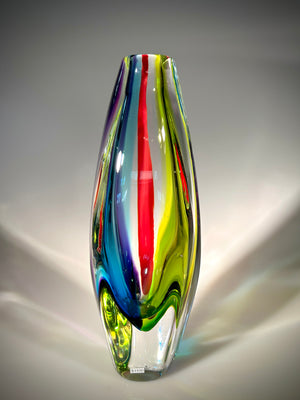 Rainbow Jewel Vase