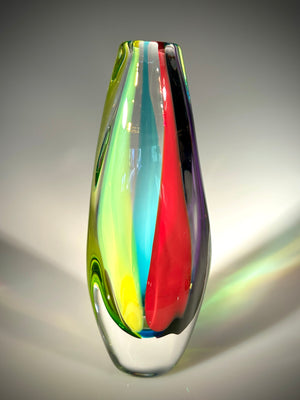 Rainbow Jewel Vase