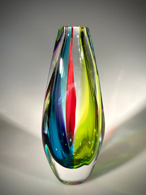 Rainbow Jewel Vase