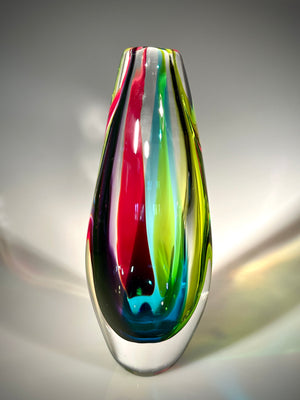 Rainbow Jewel Vase