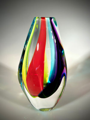 Rainbow Jewel Vase