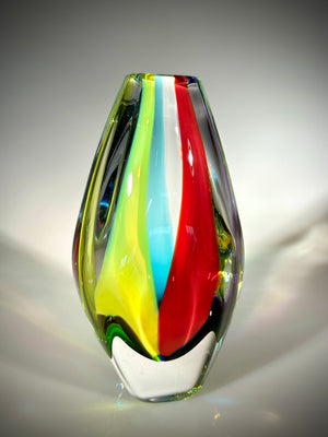 Rainbow Jewel Vase