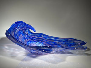 Cobalt Wave Platter