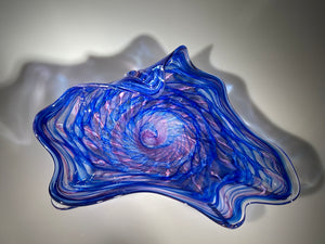 Cobalt Wave Platter