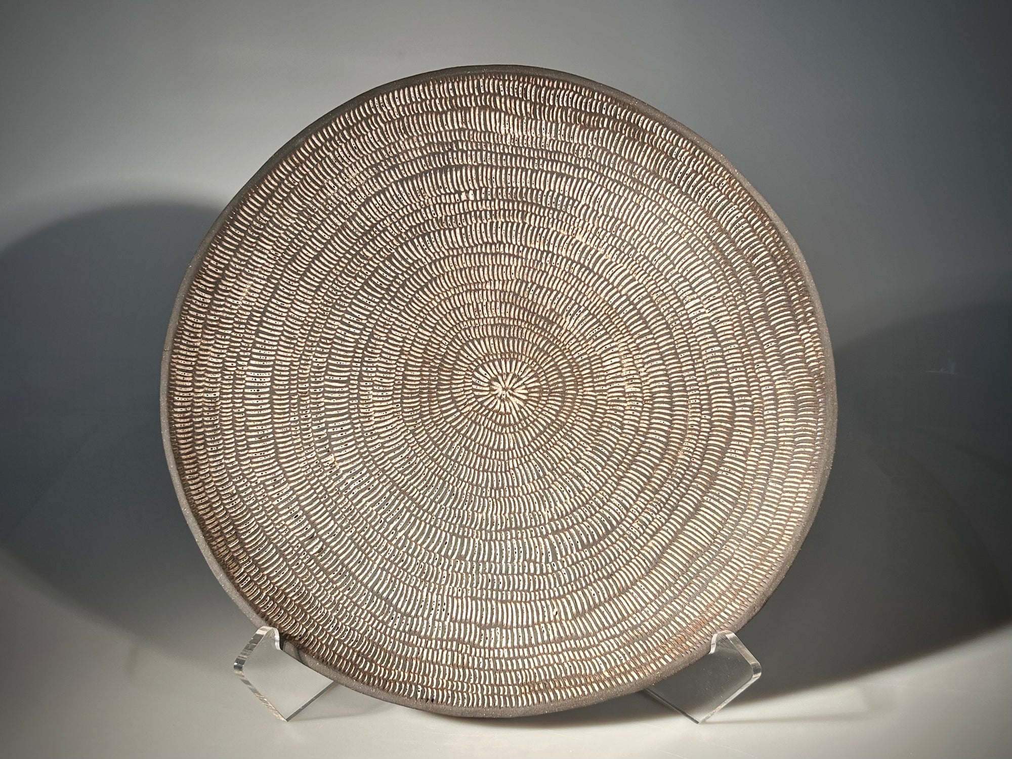 Spiral Pattern Ceramic Platter