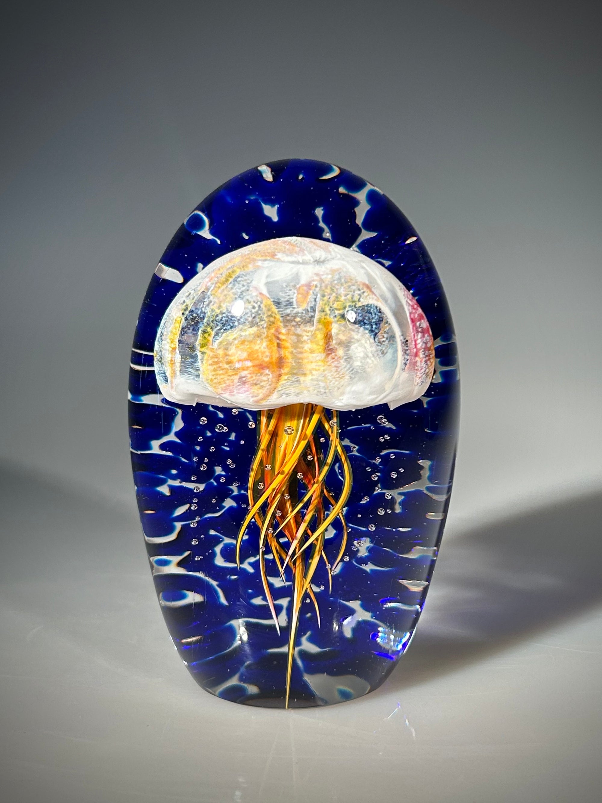 Amber/Ruby Cobalt Ripple Jellyfish