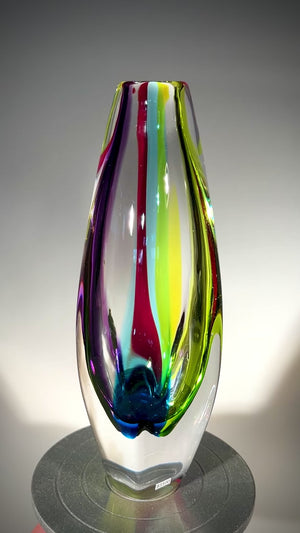 Rainbow Jewel Vase