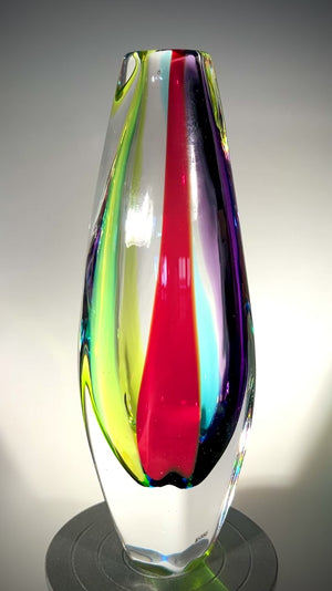 Rainbow Jewel Vase